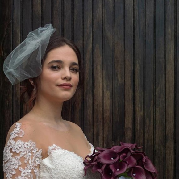 New Handmade Birdcage Blusher Wedding Veil bride - Picture 4 of 5